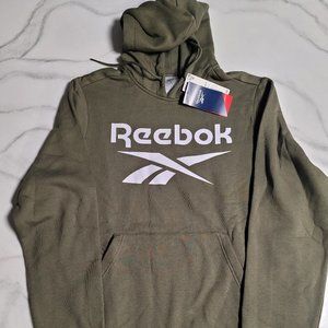 Reebok Men's Big Logo Army Green Hoodie Size: L (New with tags)